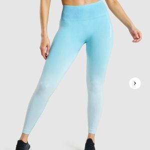 Gymshark NWOT Adapt Ombre Seamless Leggings - Light Blue Marl - XS